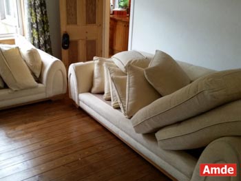 2seater & 3seater sofas with fabric upholtery cleaning