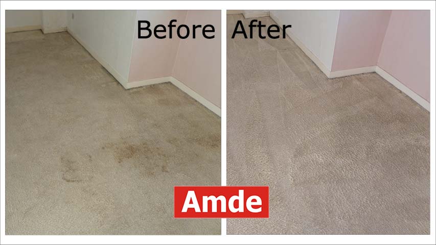 clean carpet and nice smell after dog stain removed from bedroom carpet in Edinburgh, EH3 - AMDE Carpet Cleaning-Edinburgh